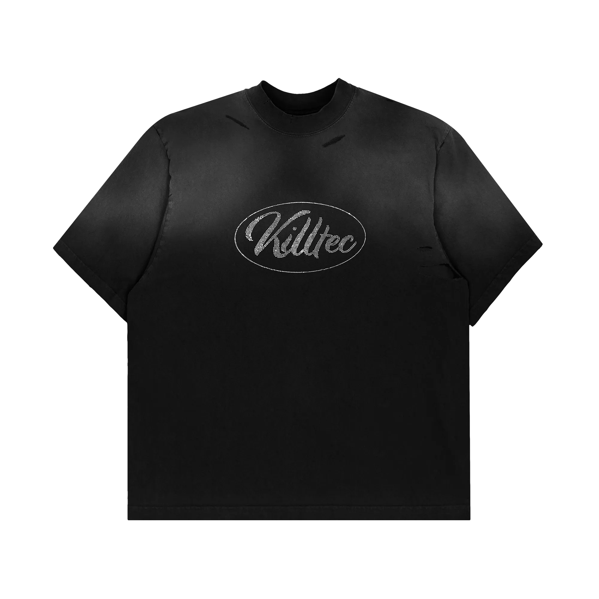 Black Rhinestone Tee