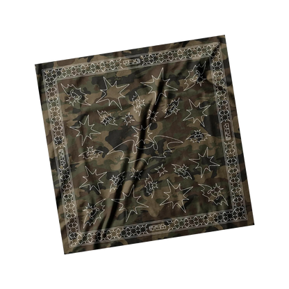 Black Leopard & Militant Camo Silk Bandanas
